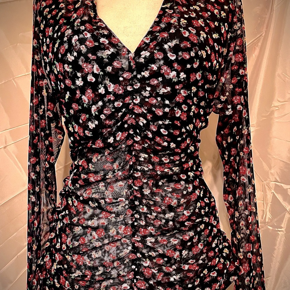 INC sheer blouse two layers Size 1X